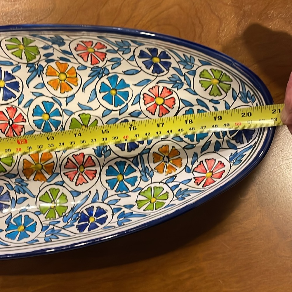 Gorgeous long ceramic bowl - Picture 2 of 7